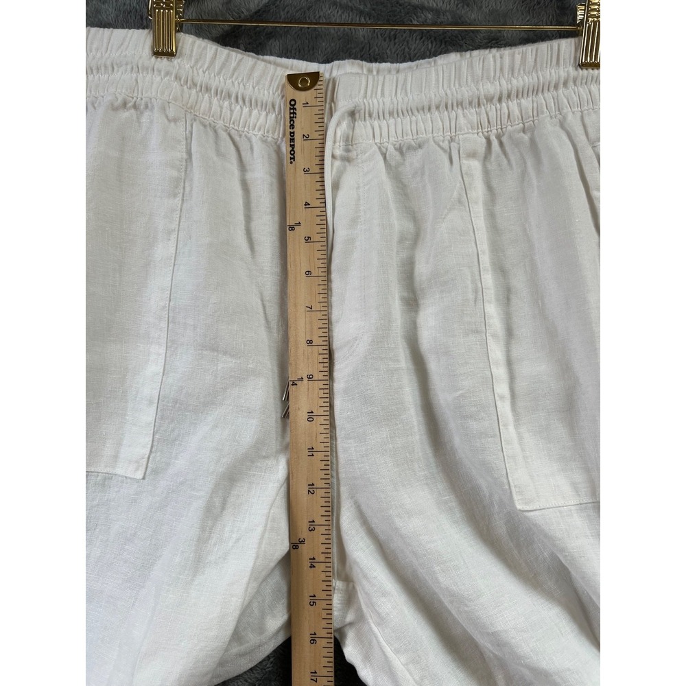 Athleta Retreat Linen Pants Womens 2X White Wide Leg High Rise NWOT - Picture 7 of 10